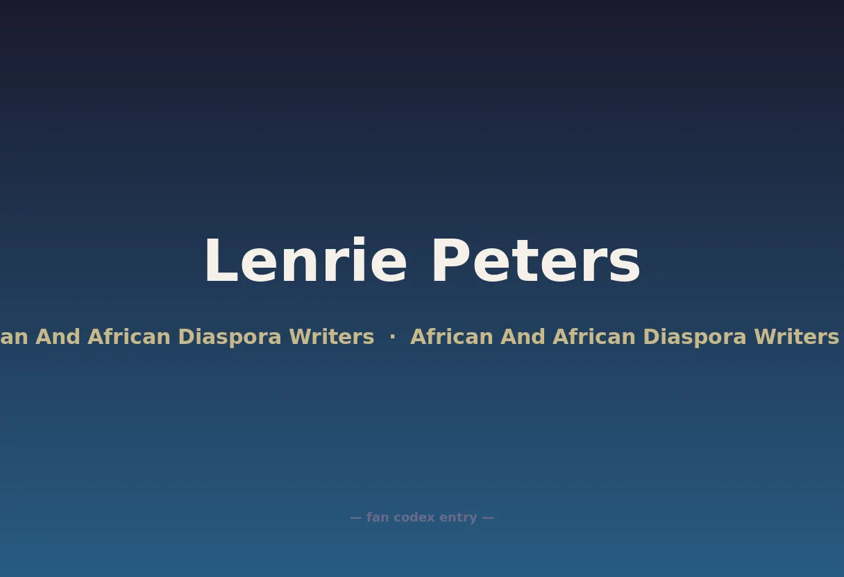 Lenrie Peters